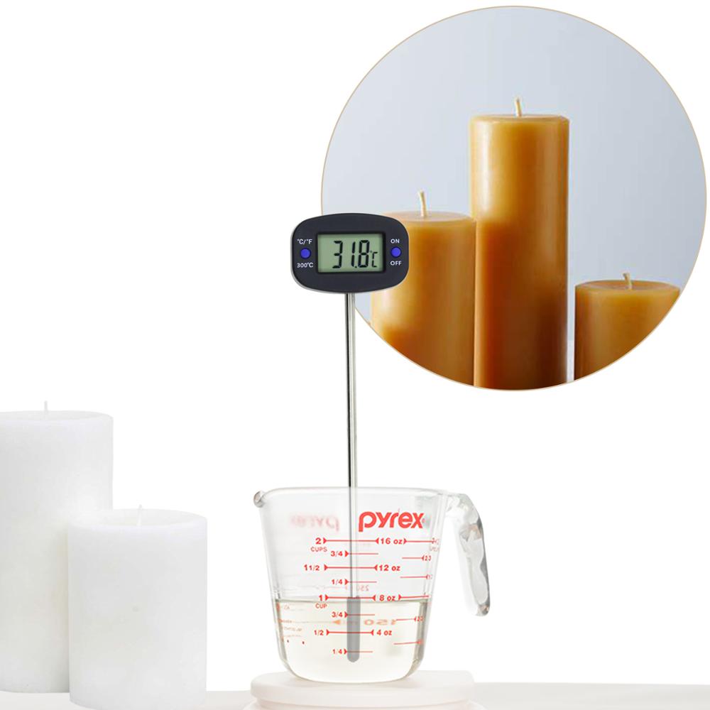 Bbq Vlees Thermometer Draaibare Digitale Voedsel Thermometer Water Olie Keuken Koken Tool Thermometer Probe Voor Maken Kaars
