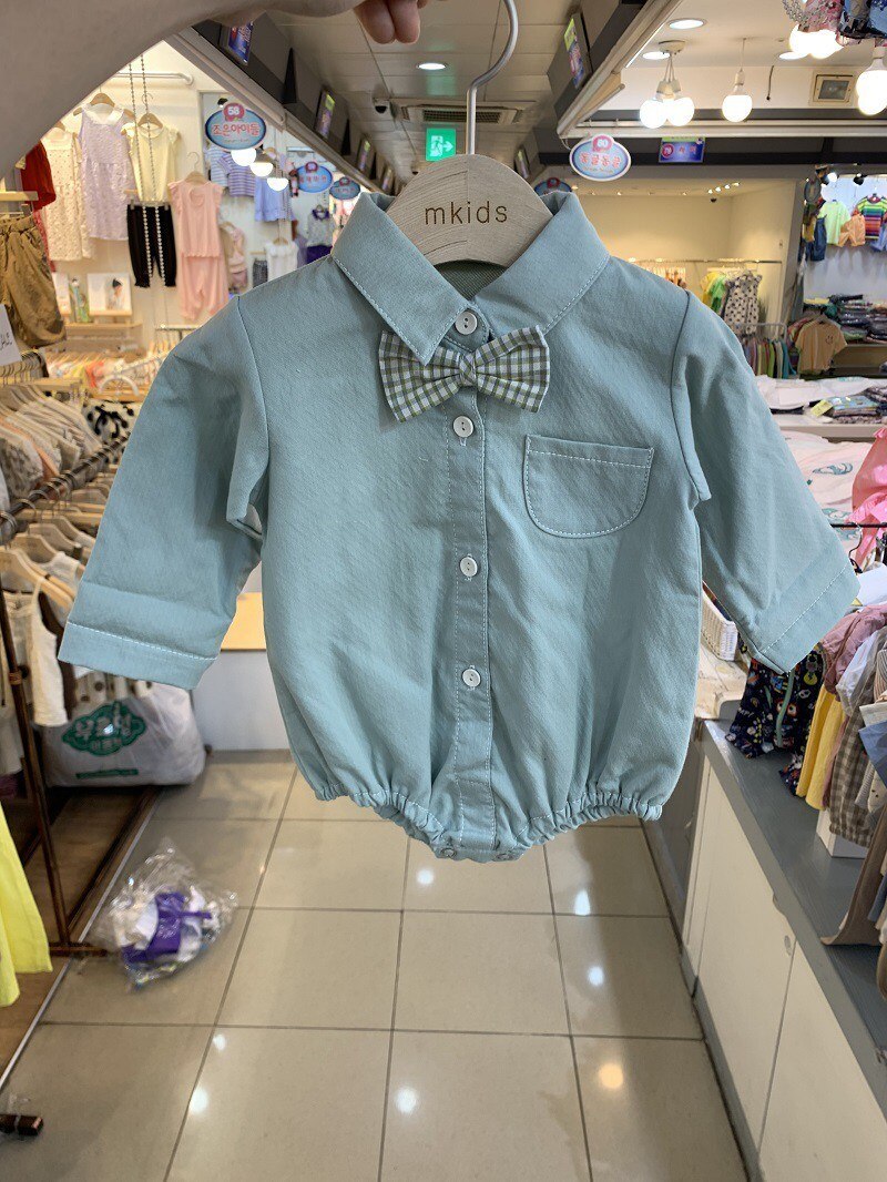5358 Baby Bodysuit Herfst Comfortabele Gentleman Strikje Een Stuk Kleding 100 Dagen Party Kleding Met Lange Mouwen Voor Jongens meisjes