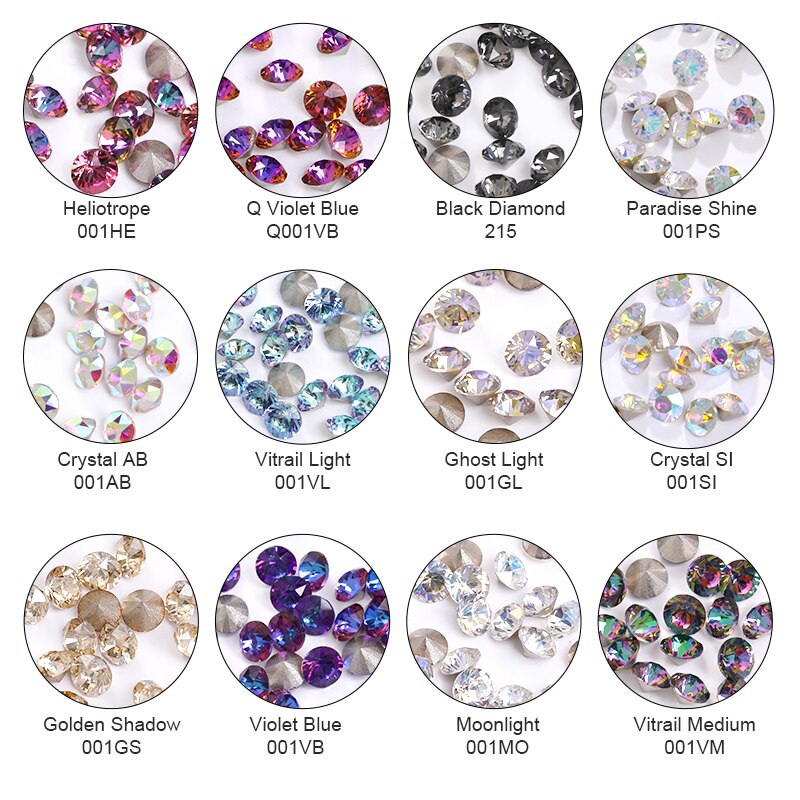 5Mm 50Pccs/Pack Jewerly Edelsteen 32 Snijden Gezichten Diamanten Ring Earring Crystal Xirius Steen K9 Kristallen Nail decoraties