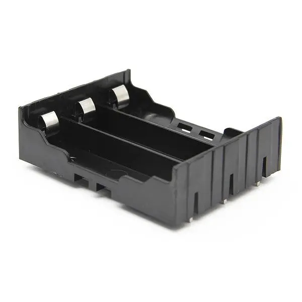 1 PCS DIY 1/2/3/4-Slot 18650 Battery Holder With Pins Batteries Case Container Hard Pin DIY ABS 18650 Power Bank Cases: 3-Slot