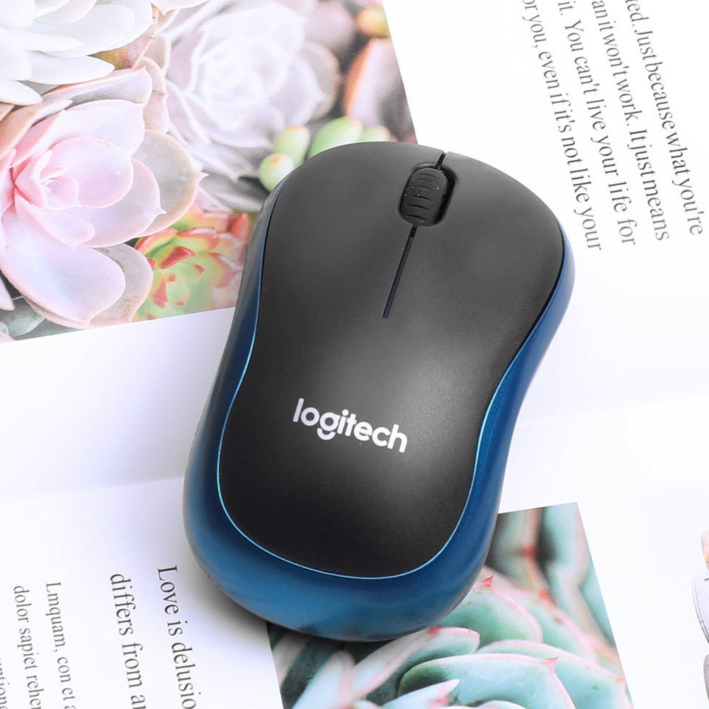 Logitech m185 draadloze usb nano ontvanger 1000 dpi 2.4ghz optische kantoor game muis met usb nano ontvanger voor pc mac laptop