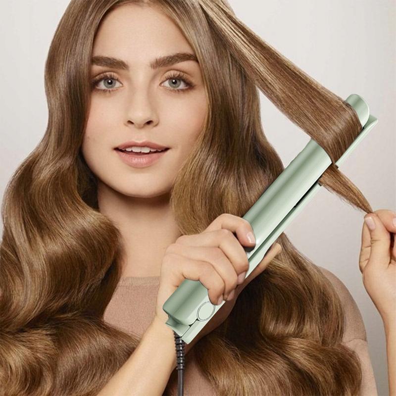 Elektrisk hårtång snabbvärmande locktång för vågig frisyr järn hårstyling locktång plattång för hemskola resor