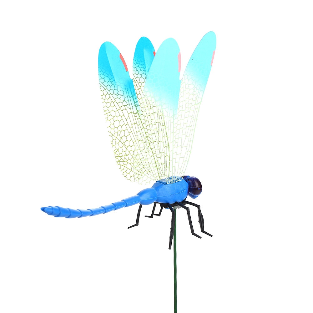 Kleur Willekeurige Dragonfly Tuin Decor 3D Versier Tuinieren 2PCS Mooie Tuin Ornament Insect Outdoor Bloempot Yard