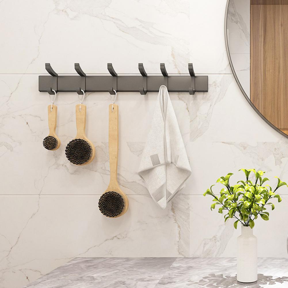 Hook Rack Sturdy Punch-free 2 Colors Coat Rack for Coats Home Storage Organization S-Shaped Hooks Hooks