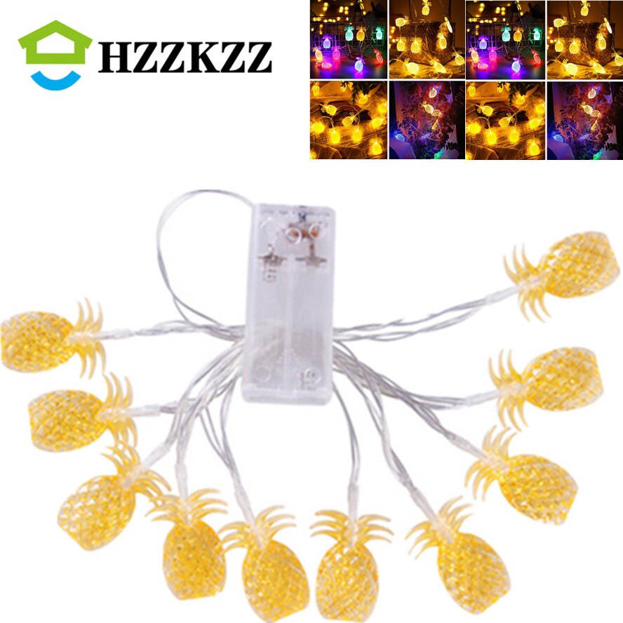 Rgb Led Ananas Fruit Slingers Kleurrijke Garland String Fairy Lights Batterij-Aangedreven Lantaarns Kerst Bruiloft Decoratie