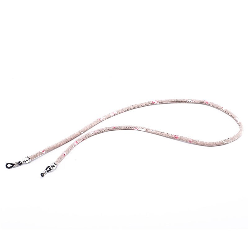 Lunettes de soleil pratiques coton cou chaîne cordon de retenue sangle lunettes porte-lanière haut de gamme ethnique corde lunettes chaîne: Rose