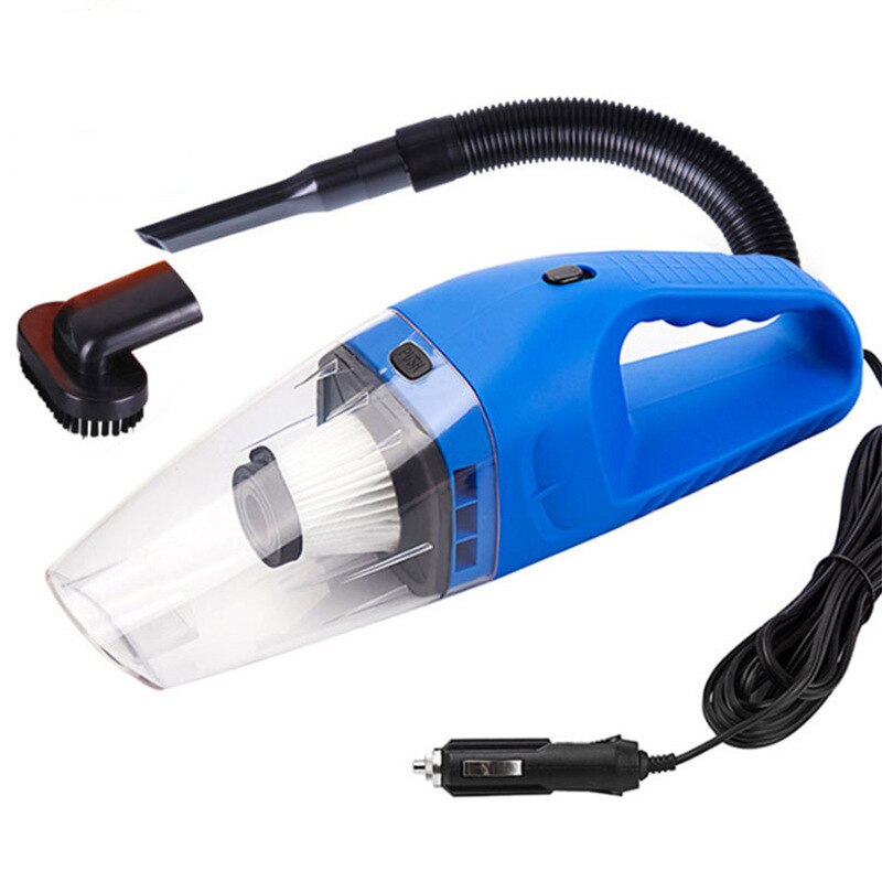 Aspiradora portátil para coche, 120W, 12V, Mini aspiradora de mano, supersucción, Cable de 5m, uso Dual en seco y mojado
