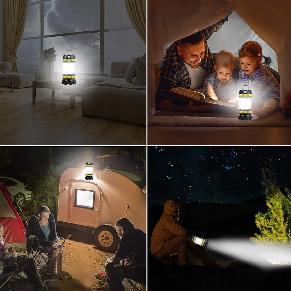 8000 Lumen 100W Lange Gebruik, usb Oplaadbare Led Zaklamp Camping Lantaarn Waterbestendig Outdoor Zoeken Zaklamp Voor Hunt Camp