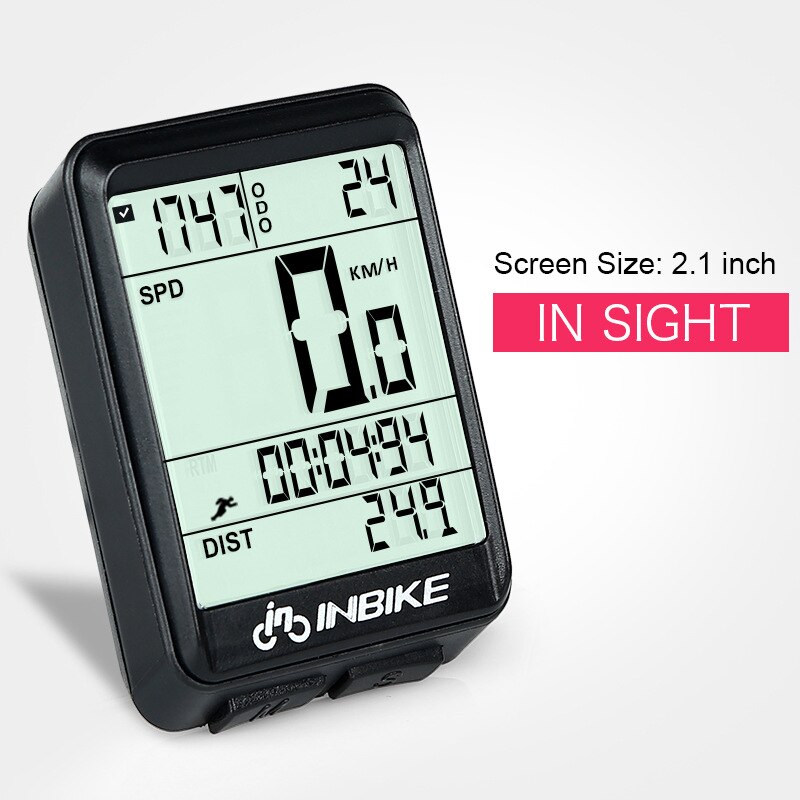 Fahrrad Computer Kilometerzähler Professionelle Drahtlose Und Verdrahtete Wasserdichte Fahrrad Computer Speedomter LCD Stoppuhr Tachometer für Fahrrad