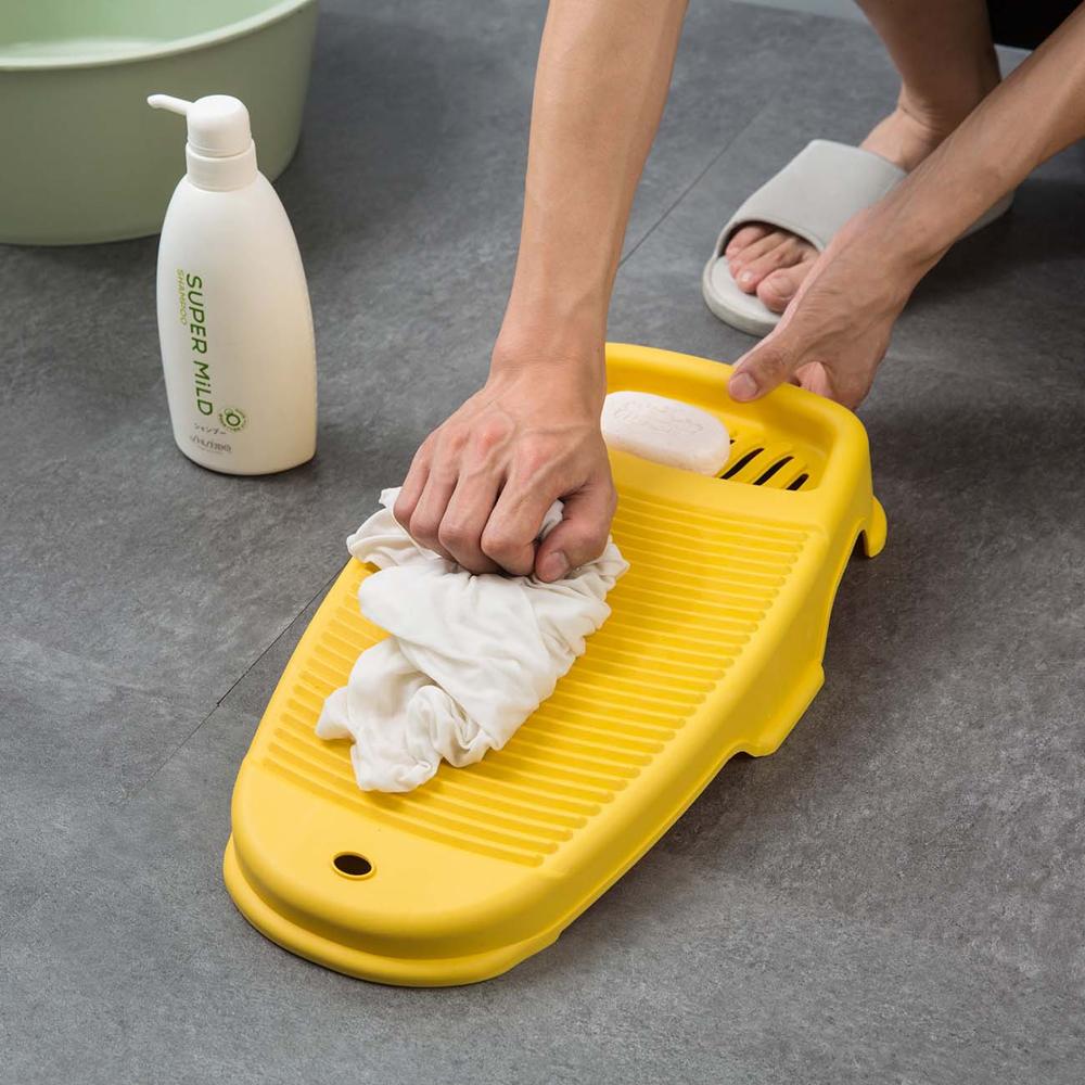 Colourful Plastic Thicken Washboard with Soap Holder Box Clothes Washing Board Bathroom Kid Clothes Cleaning Hand Wash Laundry
