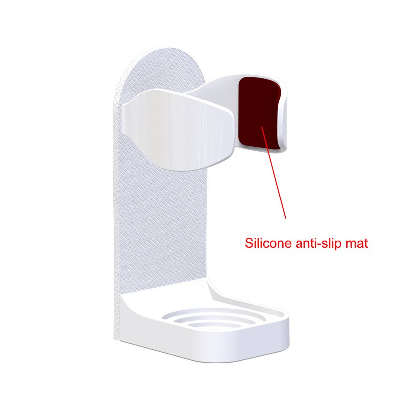 Bathroom Shaver Rack Wall Mounted Shaving Razor Holder Electric Toothbrush Holder Space Saving Traceless Toothbrush Organizer: light yellow