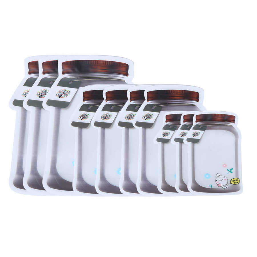 Baby Food Storage Bags Sealing Zipper Bag Reusable Portable Food Saver Storage Bags Snack Zip Lock Bags: 1