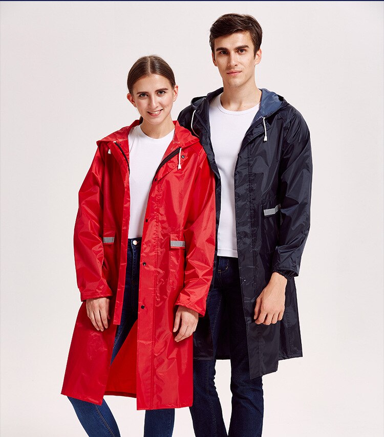 Chubasquero Impermeable de estilo Oxford largo grueso para mujer y hombre impermeables para exteriores impermeables de motocicleta de