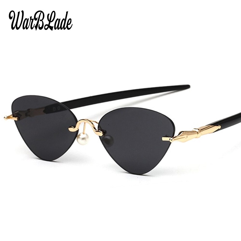 Eyeglasses Rimless Cat Eye Clear Lens Glass Transparent Eye Glasses Frames For Women Eyewear Optical Spectacles