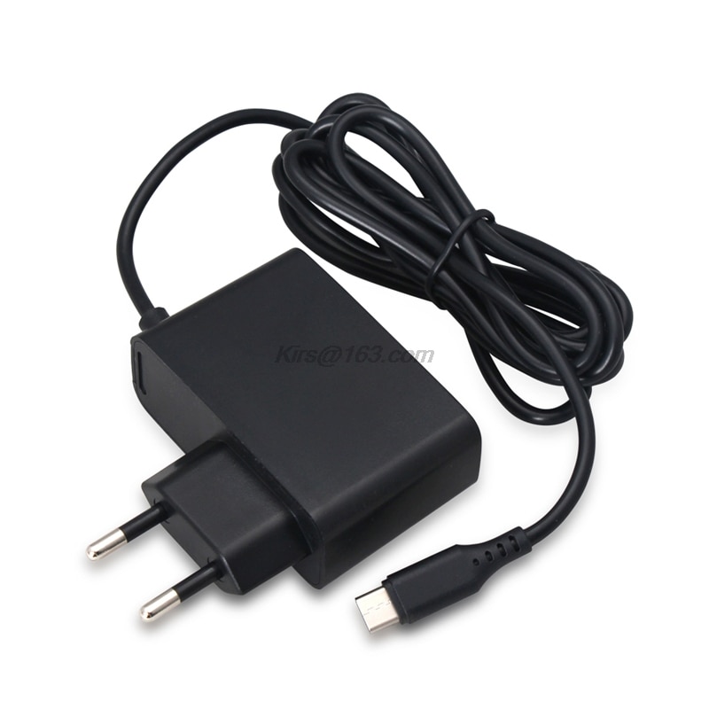 Adaptador de cargador de pared AC de viaje para casa fuente de alimentación Enchufe europeo para Nintendo Switch NS