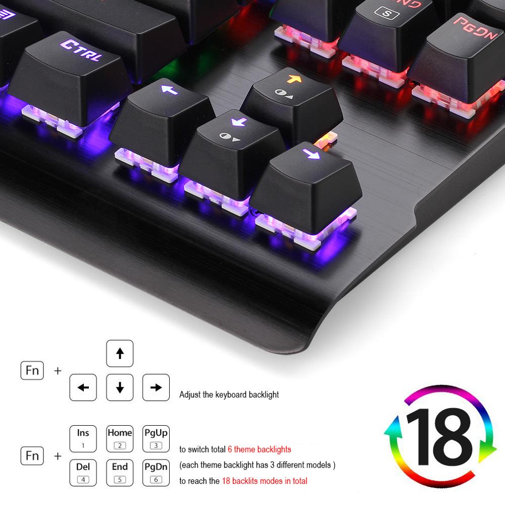 Redragon K561 VISNU Mechanical Gaming Keyboard RGB Backlit 87 Keys Anti-ghosting Waterproof Keypad with Clicky Blue Switch PC