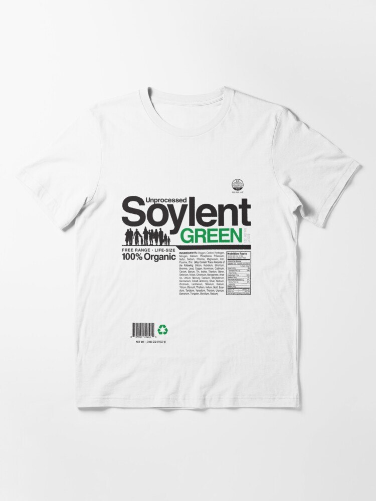 Contents Unprocessed Soylent Green Tee Shirt Men's Summer T shirt 3D Printed Tshirts Short Sleeve Tshirt Men/women T-shirt
