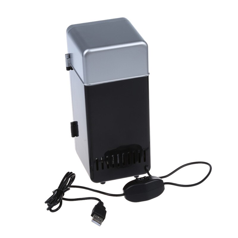 PC USB Mini Refrigerator Fridge Beverage Drink Can Cooler Warmer