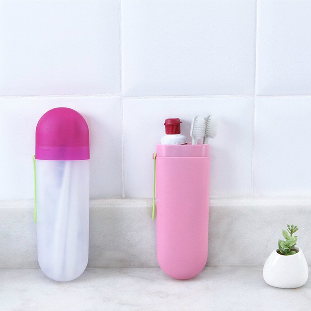 Portable Toothbrush Toothpaste Holder Storage Box Practical Container Toothbrush Organizer Bathroom Travel kit