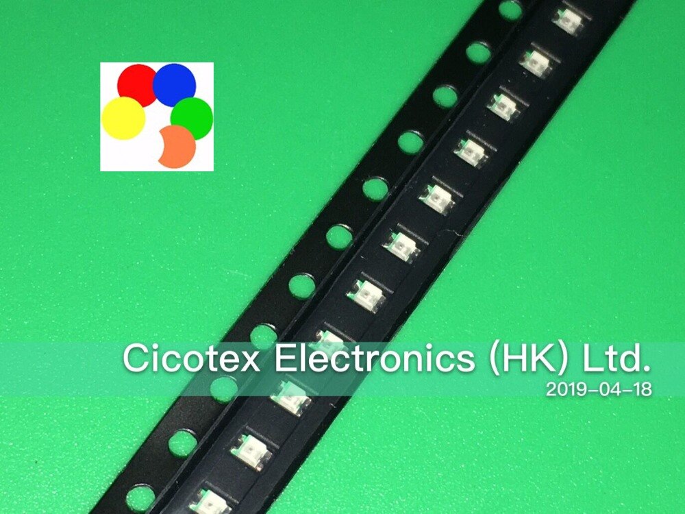 100 stks/partij 0805 led full range Hoge licht SMD LED Light-emitting Diode wit/geel/blauw/ groen/orange/rood 17-21UYC/S530-A3/TR8