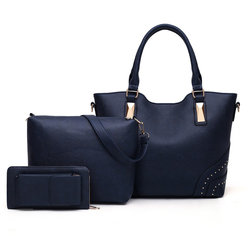 Bolso de mano para mujer, bandolera a la: Azul