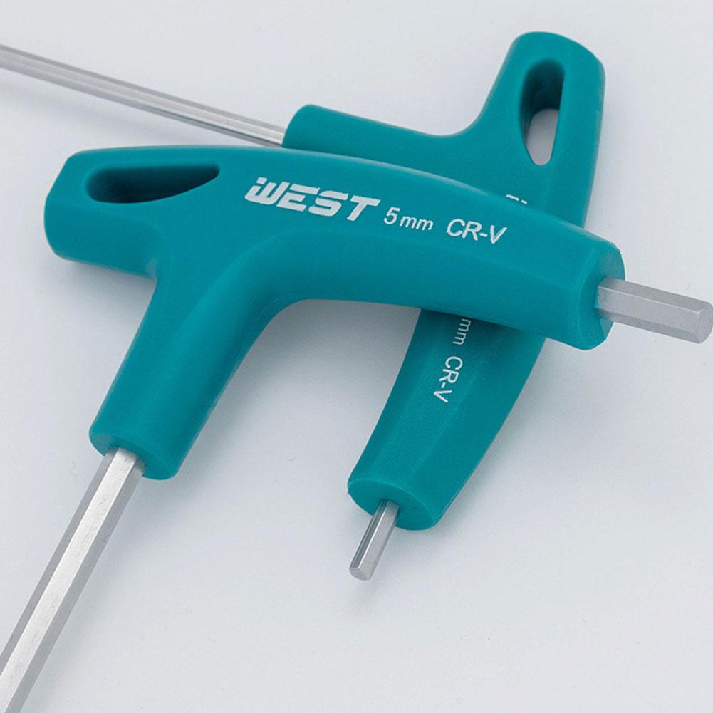 T-handtag insexnyckel skruvar skruvmejsel verktyg 1.5-10mm skiftnyckel handtag insexnyckel skiftnyckel hrc 52-54 handverktyg
