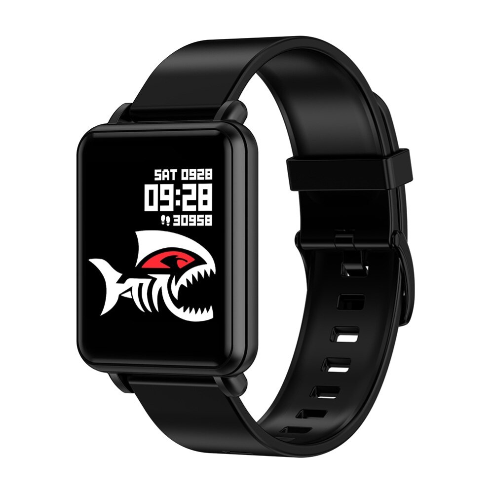 Land 1 1.3Inch Full Touch Screen IP68 Waterproof Bluetooth Sports Smart Watch: black