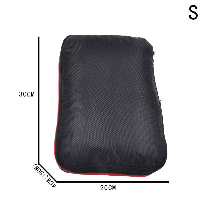 Men Women Black Nylon Travel Bag Waterproof Large Capacity Foldable Travel Bag Organizer Compression Packing Cubes Waterproof