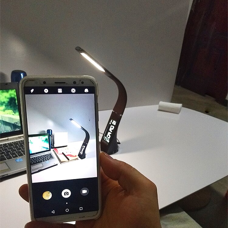 LED eye protection desk lamp office dimming table lamp USB night light with alarm clock calendar LCD monitor table lamp ZZD0022