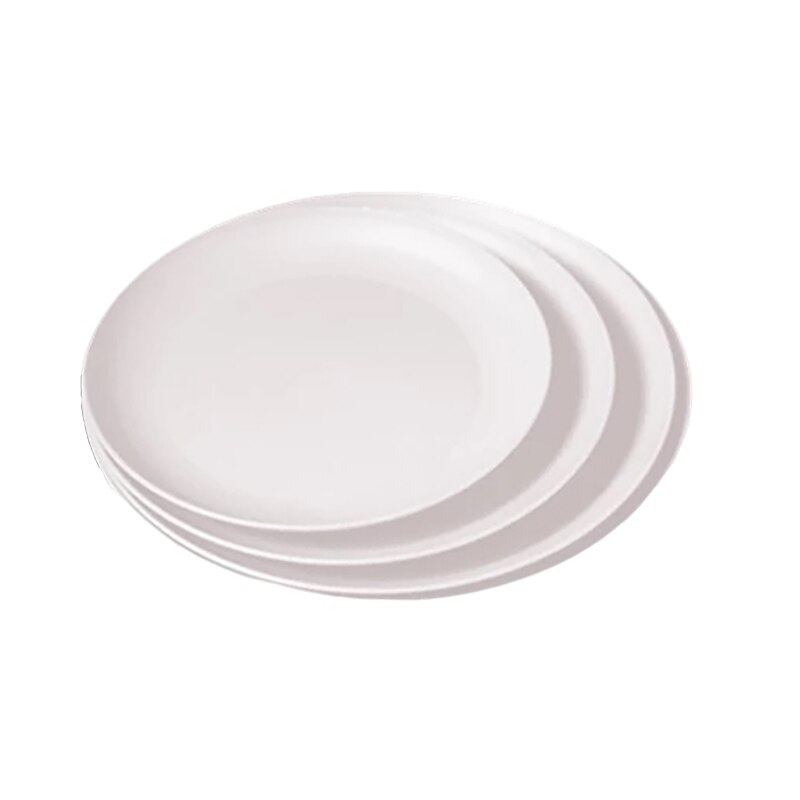 Soucoupes pour plantes 6 pouces, plateaux en plastique, pots de fleurs robustes et durables, soucoupes pour intérieur et extérieur, 3 pièces: S M L  White