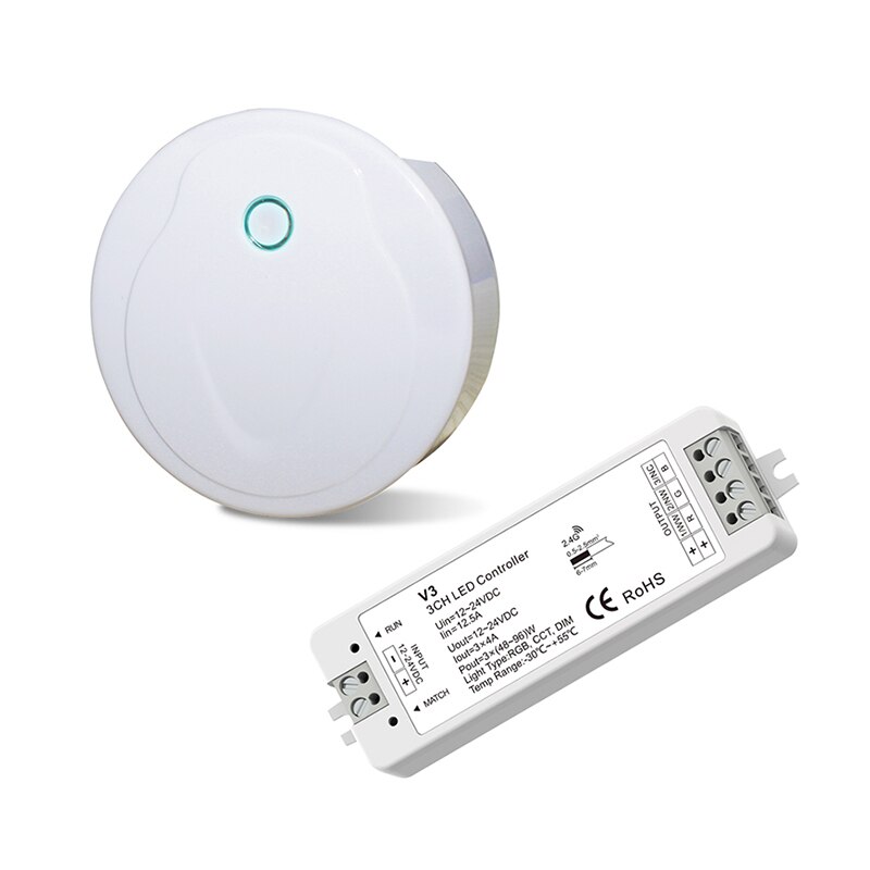 Wifi led lysdæmper rgb rgbw rgbcct strip controller ufo wifi til rf konverter 12v-24v arbejder med  v1/v3/v4/v5 trådløse modtagere: Wifi og  v3