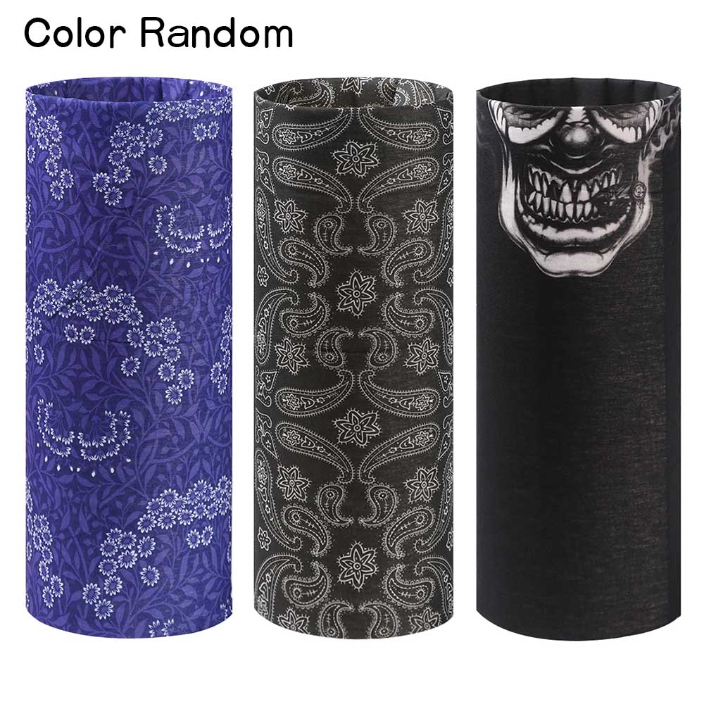 Unisex Tulband Magische Sjaal Outdoor Sport Fiets Riding Hoofdband Hoofddeksels Bike Cycling Bivakmuts Hals Cover Bandana Gezichtsmasker: Thin 1pc Random