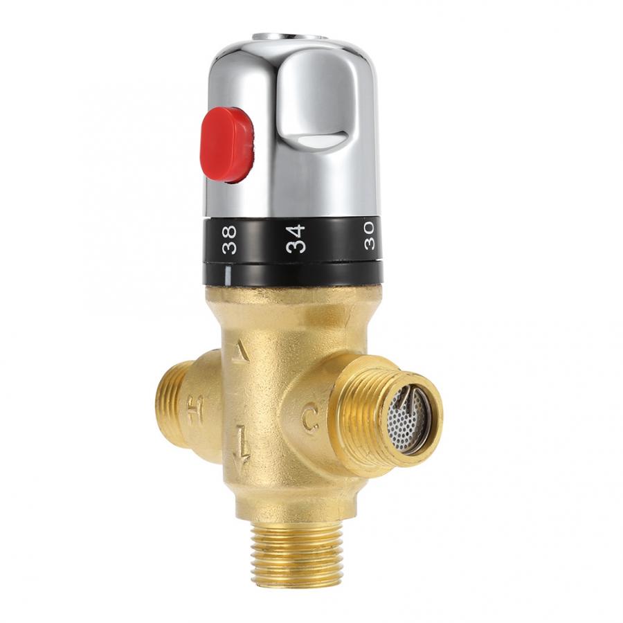 Brass Thermostatic Mixing Valve Bathroom Faucet Temperature Mixer Control Thermostatic Valve Shower Mixing Valve