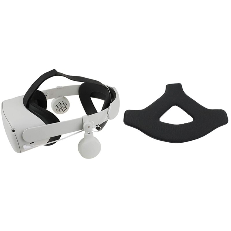 VR Enhancing Sound Over Headphone With Comfortable Non-Slip Head Strap Foam Soft Pad For Oculus Quest 2