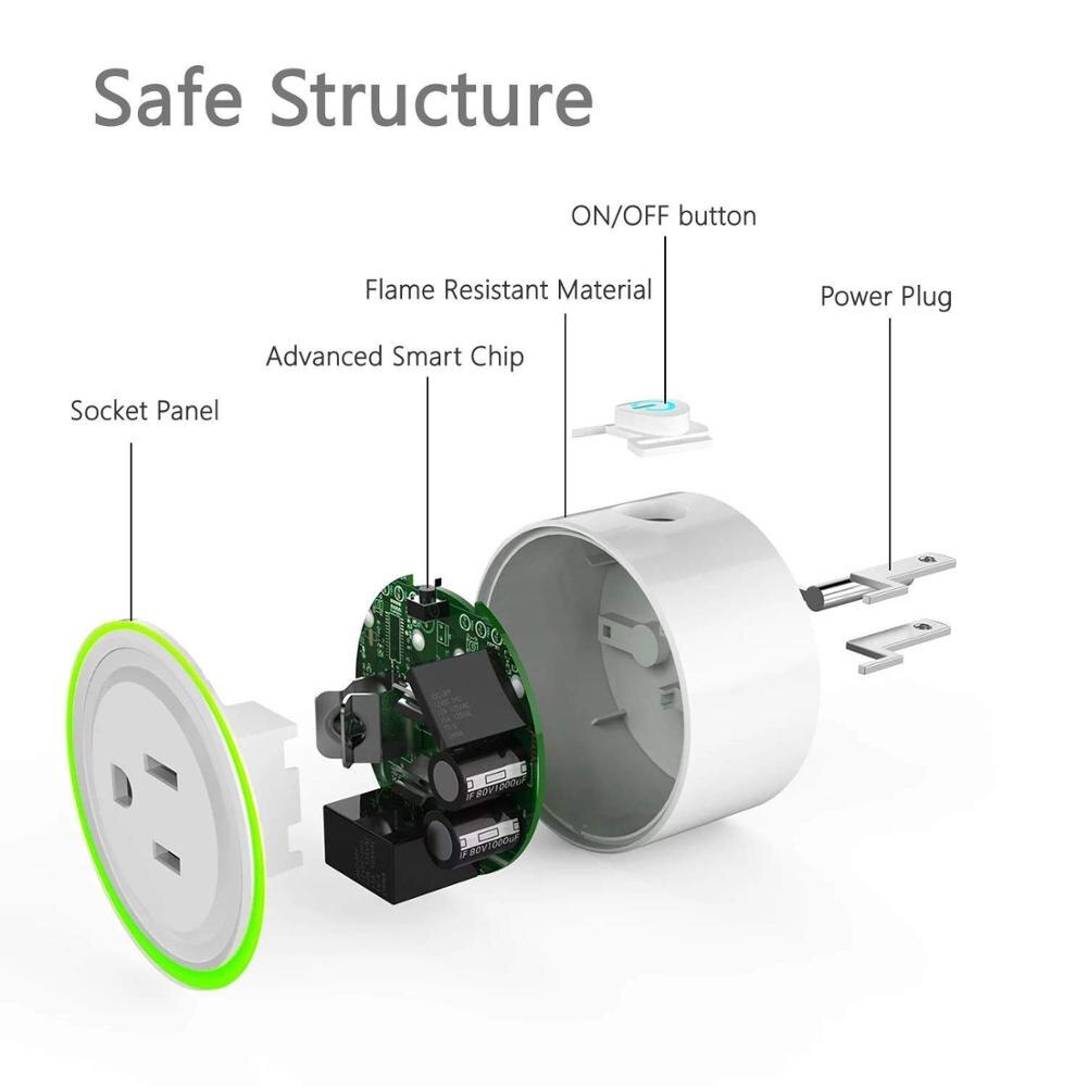 Tuya Wifi Smart Plug Remote Control Plug Smart Electric Plug Wifi Smart Socket Outlet Mini Wifi Smart Plug