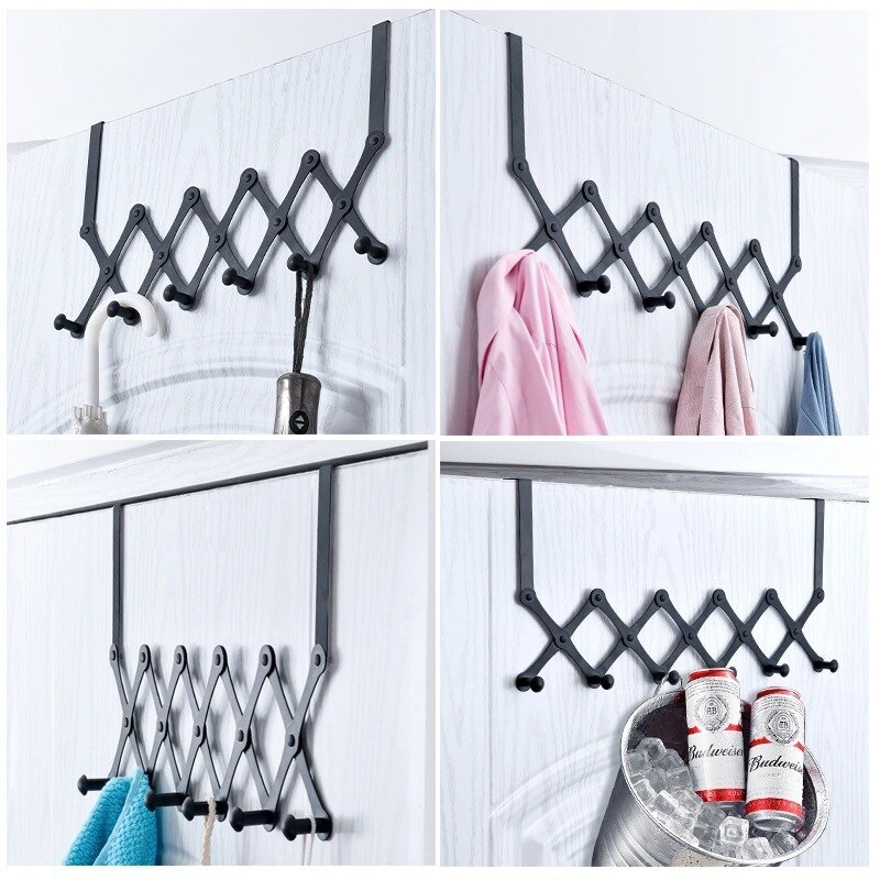 Stainless Steel Door Behind The Hook Rack Coat Hat Storage Organize Key Holder Wall Door Hangers Hat Organizer