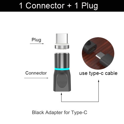 USB to type c adapter Magnetic Charger for ZTE Adapter type c to usb c Charging adapter: 12G B Type-C Adapter