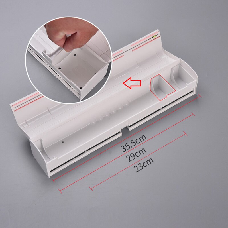 Cling Film Cutter, Kitchen Cutter Cling Film Cutter Storage Foil Dispenser