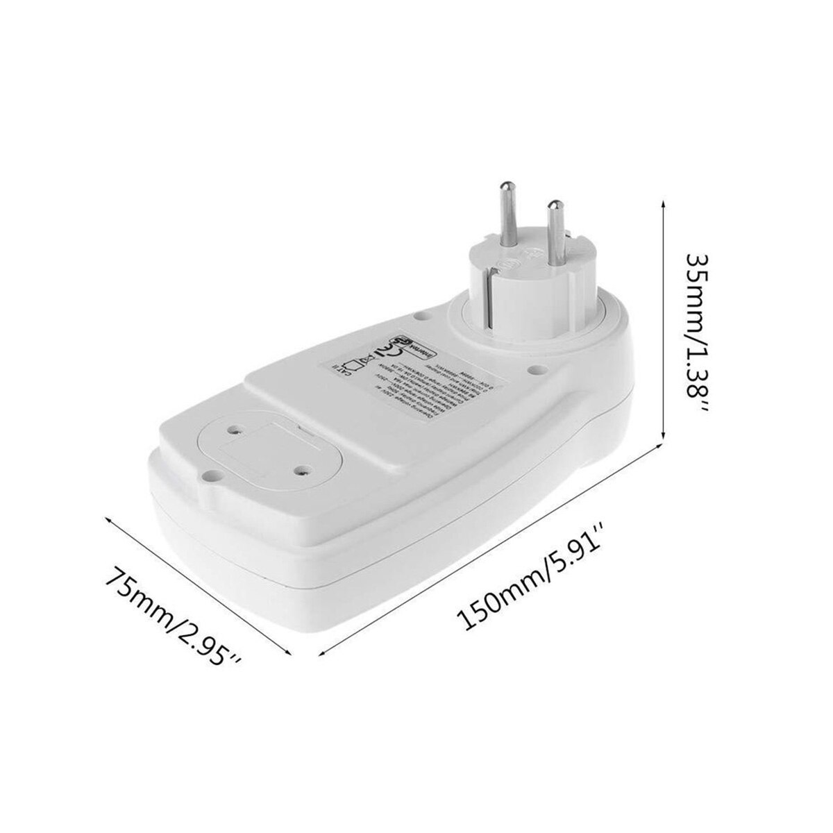 EU Plug Plug-in Digital LCD Energy Monitor Power Meter Electricity Electric Usage Monitoring Socket