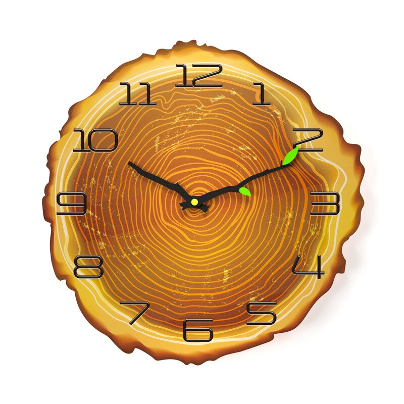 12 zoll Vintage Holz Wanduhr Moderne Vintage Rustikalen Retro Uhr Home Büro Cafe Art Große Wand Uhr 30 cm: NO 7