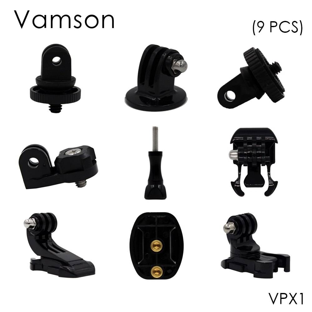 Vamson Voor Gopro Accessoires Motion Camera Statief Schroef Statief Adapter 1/4 Schroef Voor Gopro 6 5 4 3 + 3 voor Xiaomi Voor Sjcam VPX1