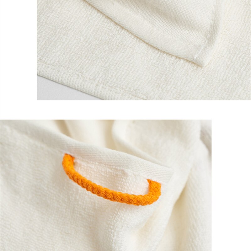 Vauvan pyyhe puhdasta puuvillaa lasten kasvopyyhkeet pehmeä lasten nenäliina koukulla kylpypyyhe vastasyntyneille vauvoille 25*50cm valkoista