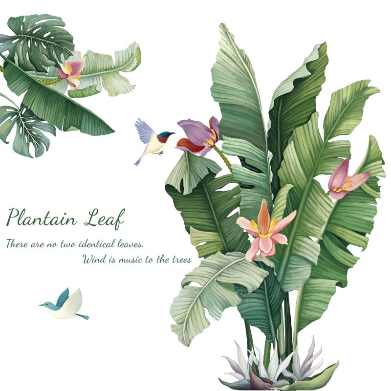 Large Banana Leaf Wall Stickers Living Room Bedroo Grandado large-banana-leaf-wall-stickers-living-room-bedroo-grandado