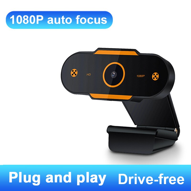 Hd 1080P Webcam Mini Computer Pc Webcam Met Usb Plug Draaibare Camera 'S Voor Live-uitzending Video Bellen Conferentie Werk