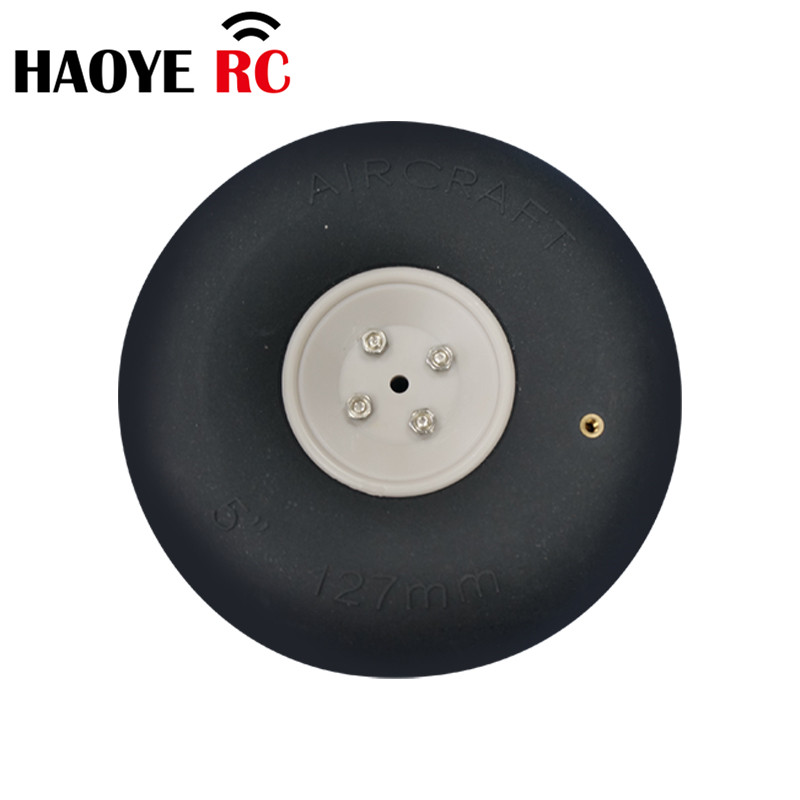 Ruote pneumatiche per aerei Haoye 1PC 4/4.5/5/5.5 pollici ruota gonfiabile del carrello di atterraggio per accessori di ricambio per aereo RC: Rosso