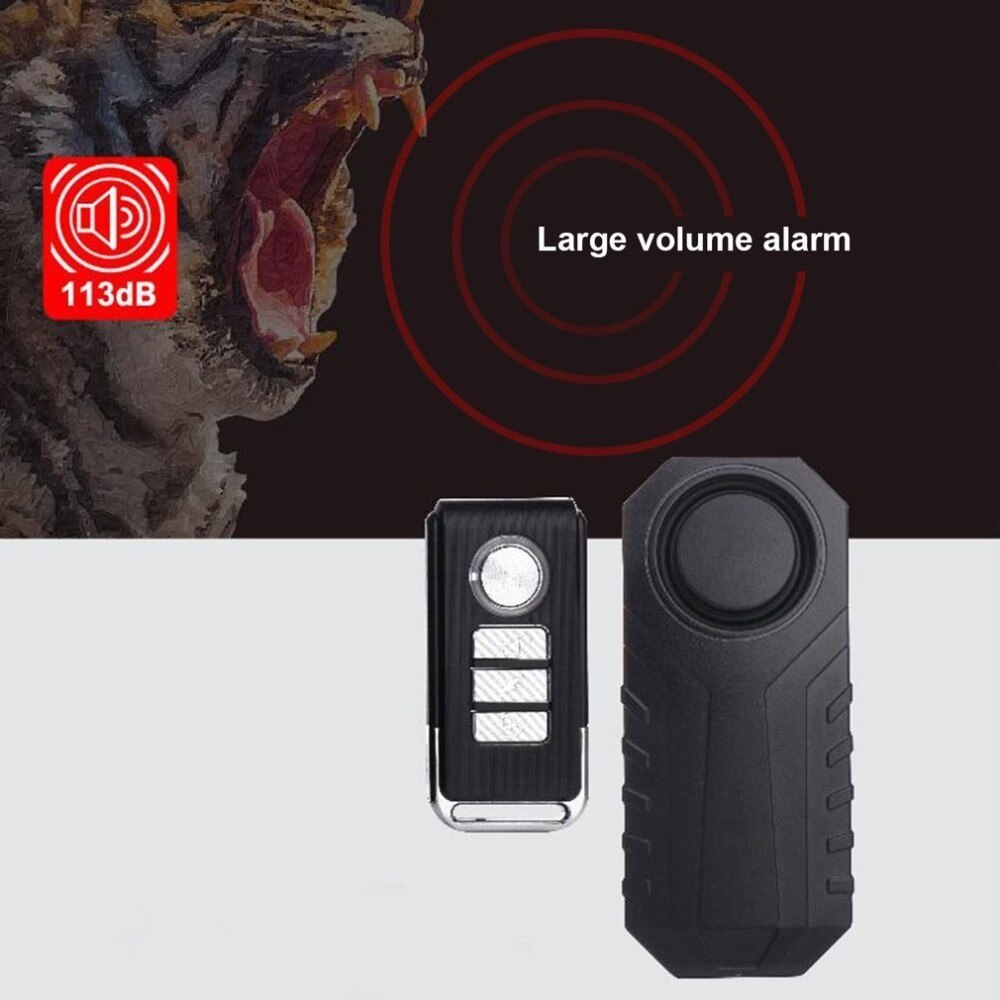 Generic Alarme de sécurité pour vélo/moto avec télécommande, système d'alarme à détection de mouvement par vibration anti-vol - Prix pas cher | CI