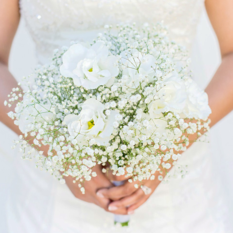 1/2 Stück künstliche Schleierkrautblumen, Gypsophila, echt anfühlende Blumen für Hochzeit, Party, Haus, Garten, Dekoration