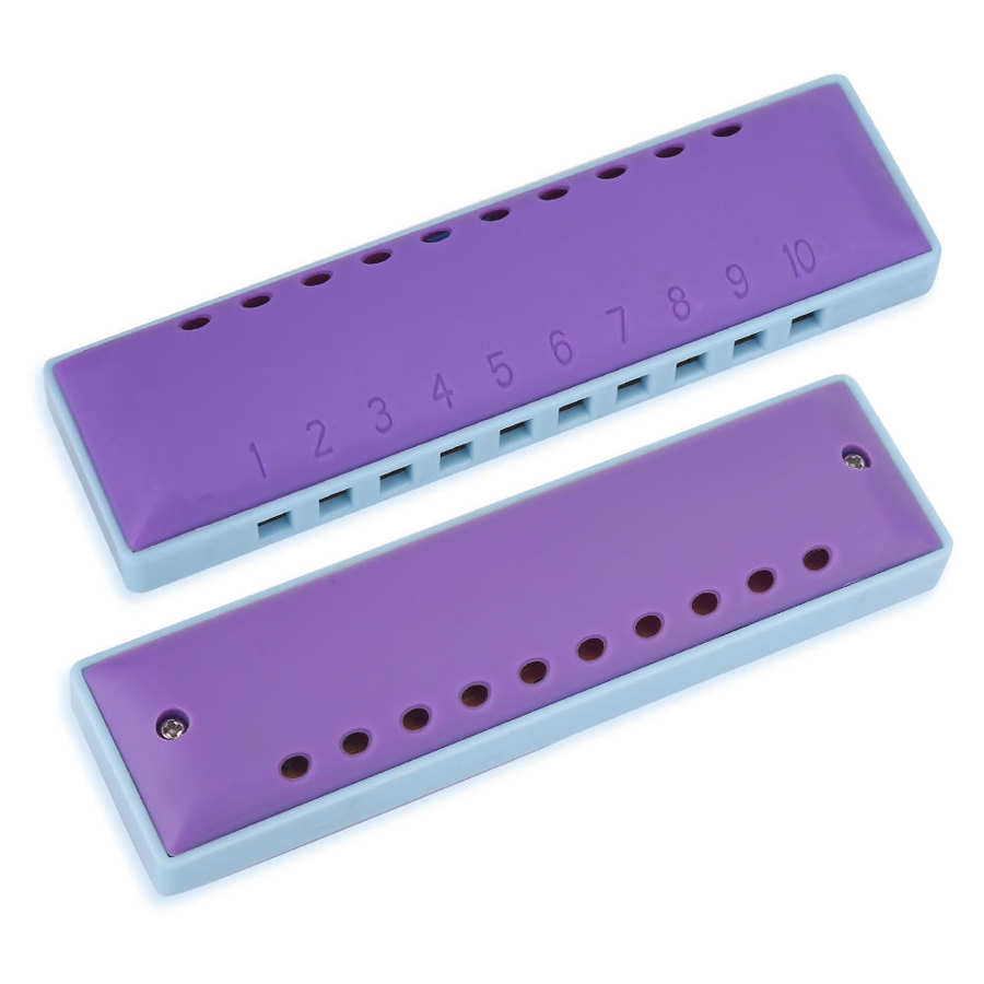 Resin Harmonica Mouth Organ 10 Hole Harmonica for Kids Rock Jazz Folk Harmonicas
