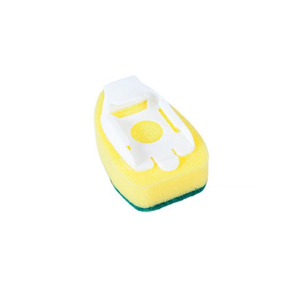 1Pc Afwassen Spons Met Handvat Automatische Vloeibare Vulling Pot Verwijderen Wrijven Cleaning Clean Brush Magic Keuken Spons Kit
