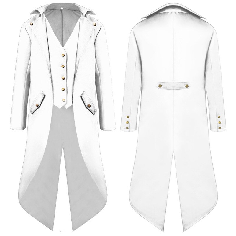 Mittelalterlichen retro verrotten Rauchen Frack Herren Jacke Mäntel Schwalbenschwanz Staub Cosplay Dampf Punk Kostüm Palast Kleid Europa Uniform